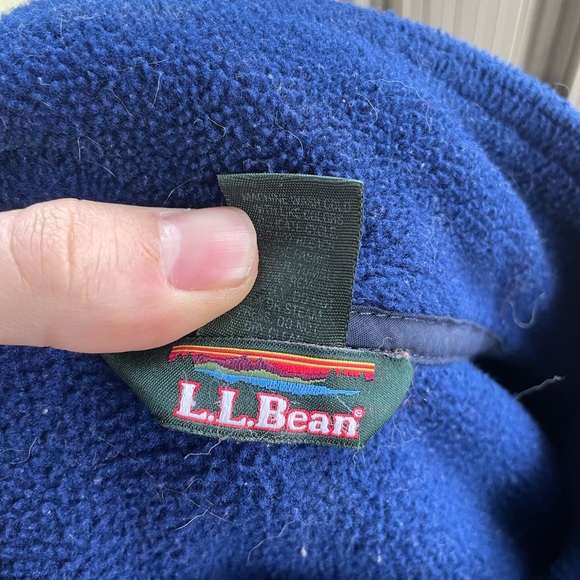 L.L. Bean  Fleece Jacket Men's Size 2XL Tall Blue Full Zip - Picture 6 of 8